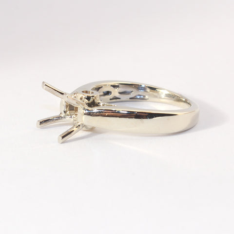 14kt Mounting Holds 1ct Center Diamond