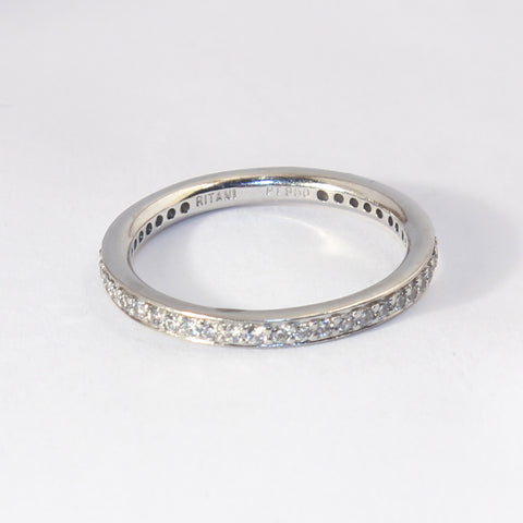 Platinum and Diamond Infinity Band