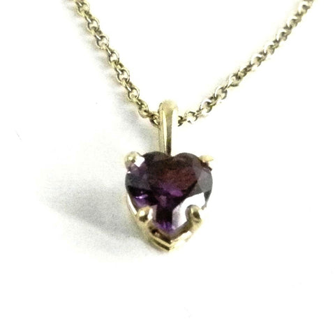 Amethyst Heart Pendant