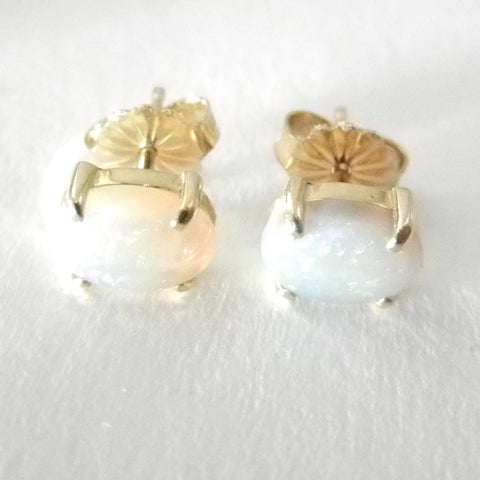 14kt  Lightening Ridge Opal Earrings Made to Order