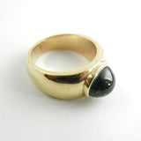 14kt Green Tourmaline Cabochon Ring Made to Order
