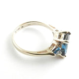 London Blue Topaz 3 Stone Ring Made to Order