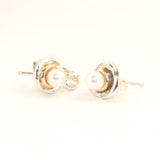 Orbit White Pearl Earrings