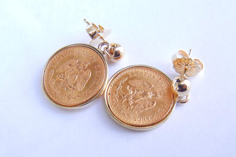Gold Coin Earrings