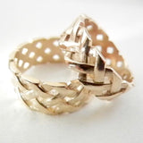 14kt 2 Row Basket Weave Ring Made to Order