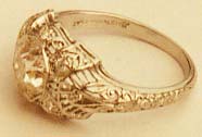 Filigree Diamond Ring