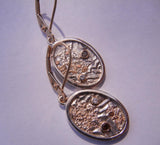 Two Diamond Moonscape Earrings Made to Order