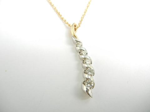 White and Yellow Gold Pendant