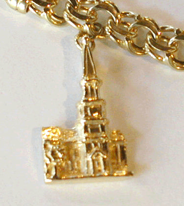 Alexandria City Hall Charm 14kt Yellow Gold