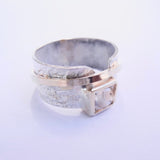 Moonscape Ring Mounting can hold 1.20ct Cushion Cut Diamond or Gemstone Made to Order