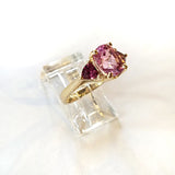 14kt Kunzite and Garnet Ring Made to Order