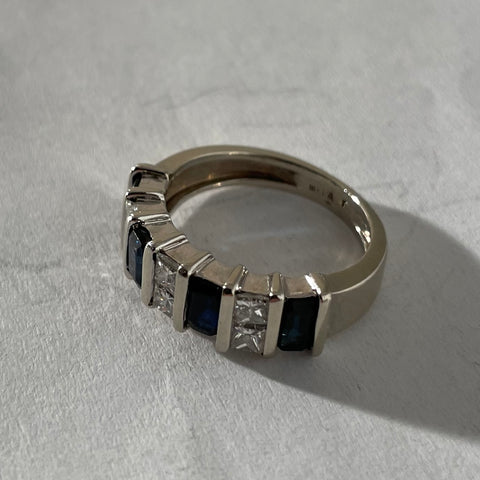 14kt Sapphire and Diamond Ring