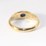 18kt Oval Sapphire Ring