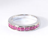 14kt Channel Set Ruby Band