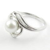 Akoya Pearl and White Gold Ring
