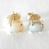 Made to Order 14kt  Lightening Ridge Opal Earrings