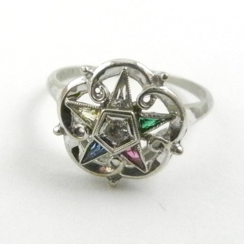 10kt Vintage Eastern Star Ring