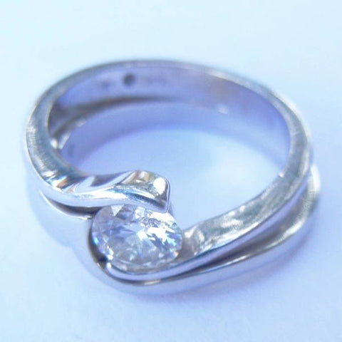 Diamond Bypass Ring Wedding Set