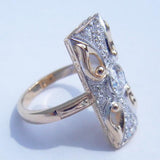 Art Deco Style Gold & Diamond Ring