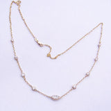 14kt Yellow Gold & Diamond Necklace