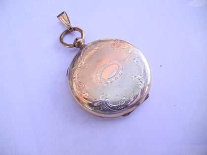 Round Gold Locket