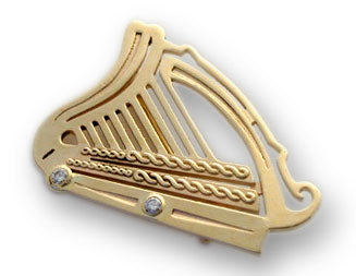 Golden Harp Pin