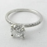 14kt Solitaire Round Diamond Engagement Ring