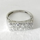 Vintage Filagree Ring with 23 Diamonds