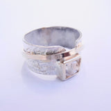 Moonscape Ring Mounting can hold 1.20ct Cushion Cut Diamond Made to Order