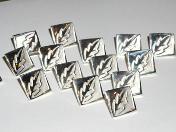 Custom metal tie tacks with logo