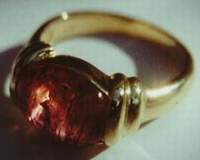 Cabachon Tourmaline Ring